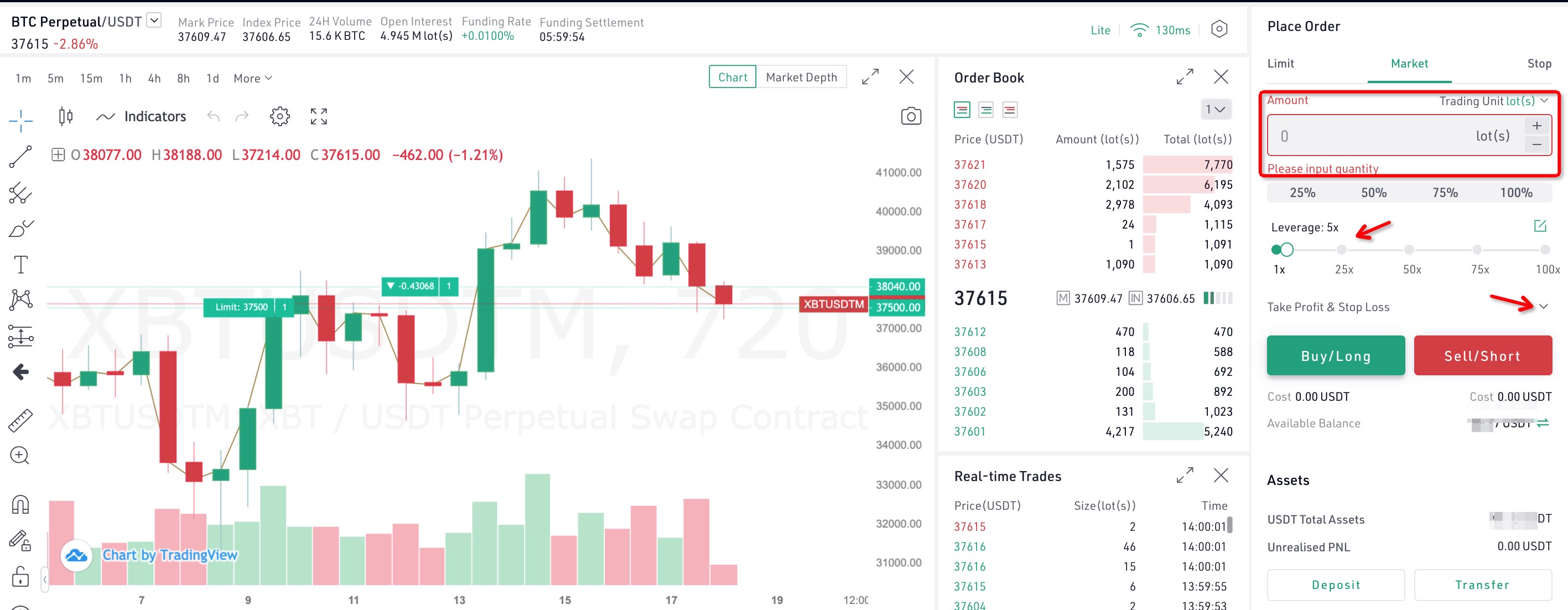 kucoin market order