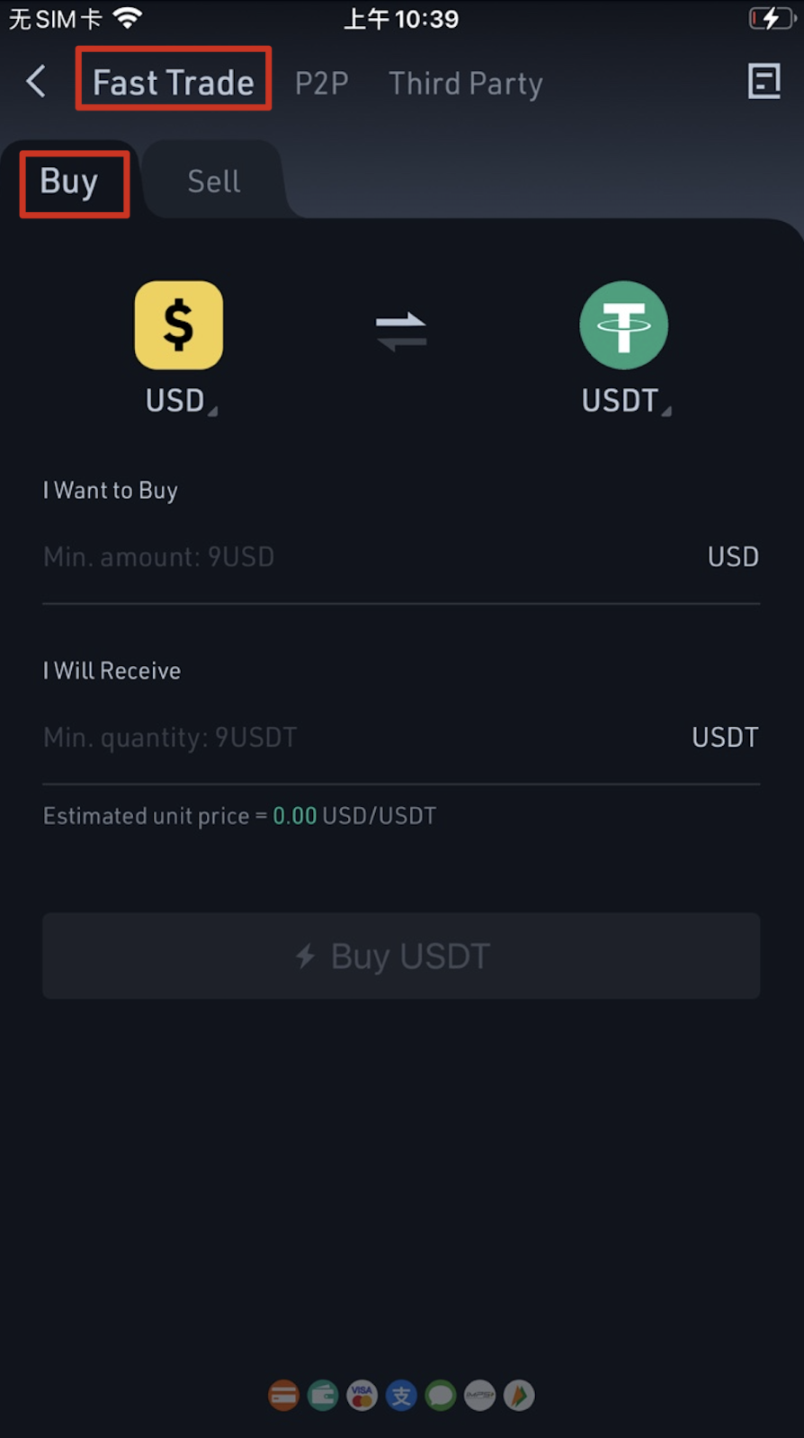 how to buy crypto on kucoin with credit card