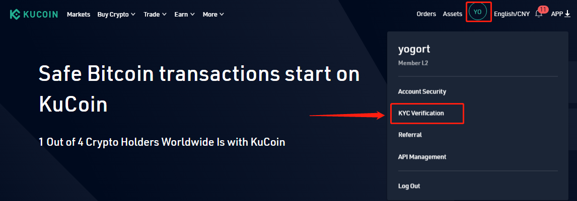 kucoin verification process