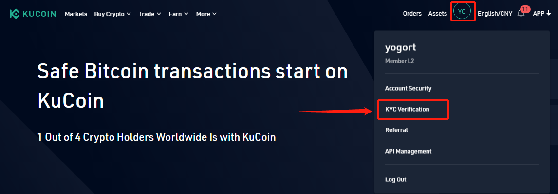 kyc authentication kucoin