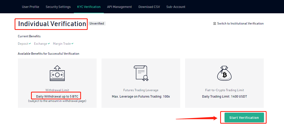 kucoin verification to withdraw